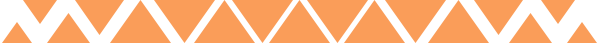 A simple page divider made of orange triangles arranged in a line